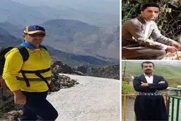 ۳ فعال محیط زیست که به هنگام خاموش کردن آتش مراتع پاوه کرمانشاه جان باختند.