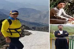۳ فعال محیط زیست که به هنگام خاموش کردن آتش مراتع پاوه کرمانشاه جان باختند.