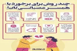 اینفوگرافیک | چند روش برای برخورد با همسر عصبانی‎تان!