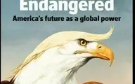 جلد نشریه اکونومیست؛ به خطرافتادن آینده آمریکا به عنوان یک «قدرت جهانی» در عصر ترامپ.