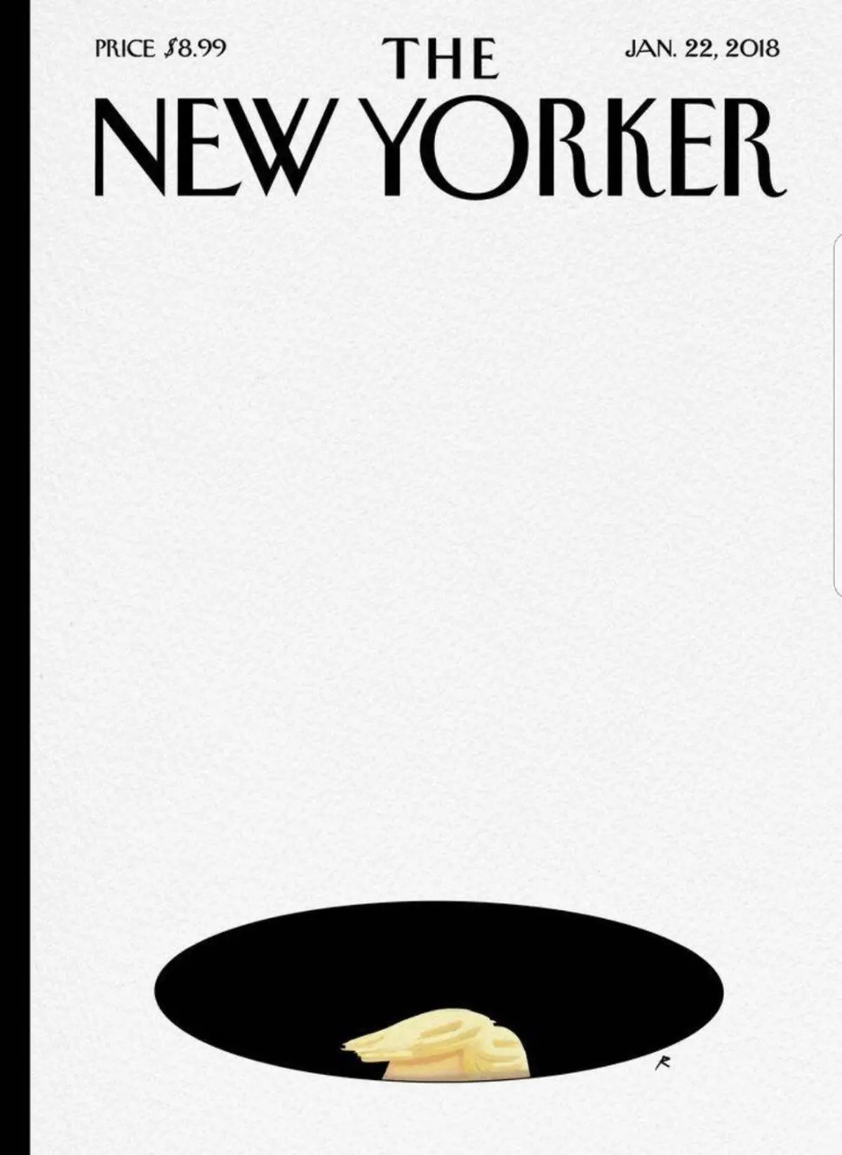 طرح جلد مجله نیویورکر در واکنش به توهین اخیر ترامپ