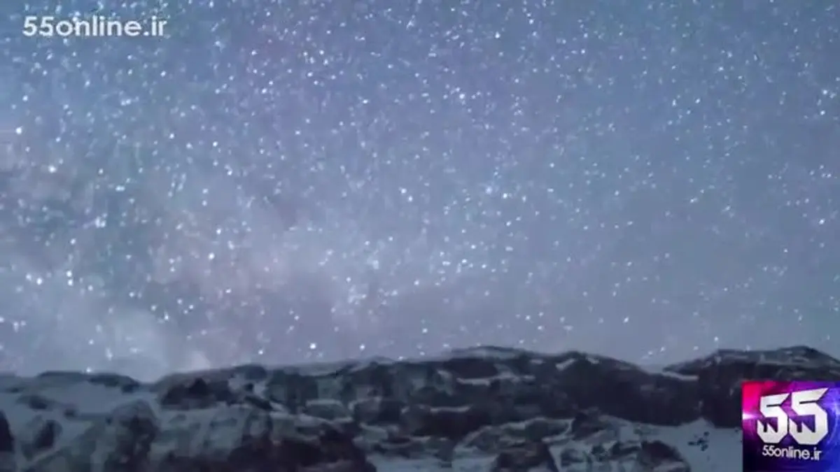 ویدیو : لحظه بارش شهابی هیجان انگیز در کوهستان های چین