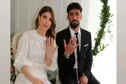 عکس عجیب و غریب زن خارجی اللهیار صیادمنش جنجالی شد | این چه عکسی بود ؟ + تصویر