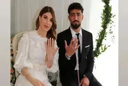 عکس عجیب و غریب زن خارجی اللهیار صیادمنش جنجالی شد | این چه عکسی بود ؟ + تصویر