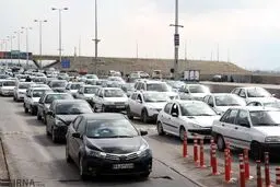 ترافیک سنگین در جاده‌های تهران- شمال