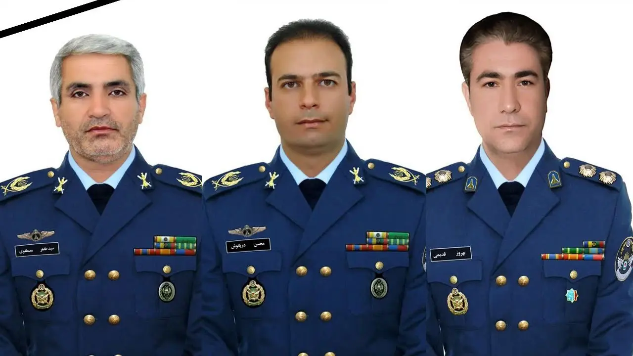 با ۳ خلبان شهید سانحه بالگرد ابراهیم رئیسی بیشتر آشنا شوید | آشنایی با کادر پرواز نیروی هوایی ارتش در سانحه بالگرد