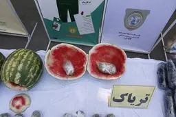 کشف محموله تریاک در بار هندوانه