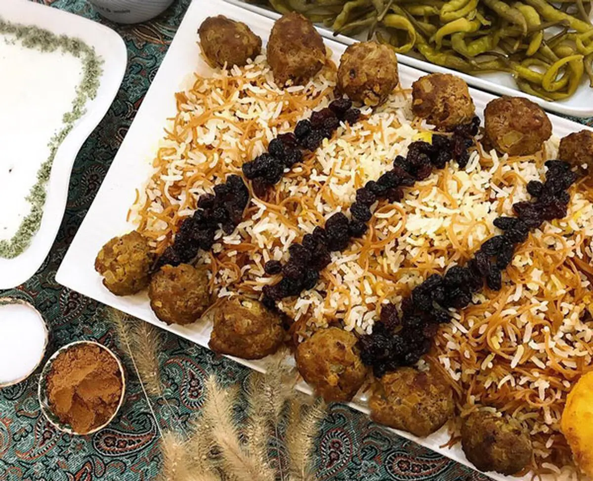 خوشمزه ترین رشته پلو را با این روش درست کنید  | دستور پخت رشته پلو  با روش رستورانی