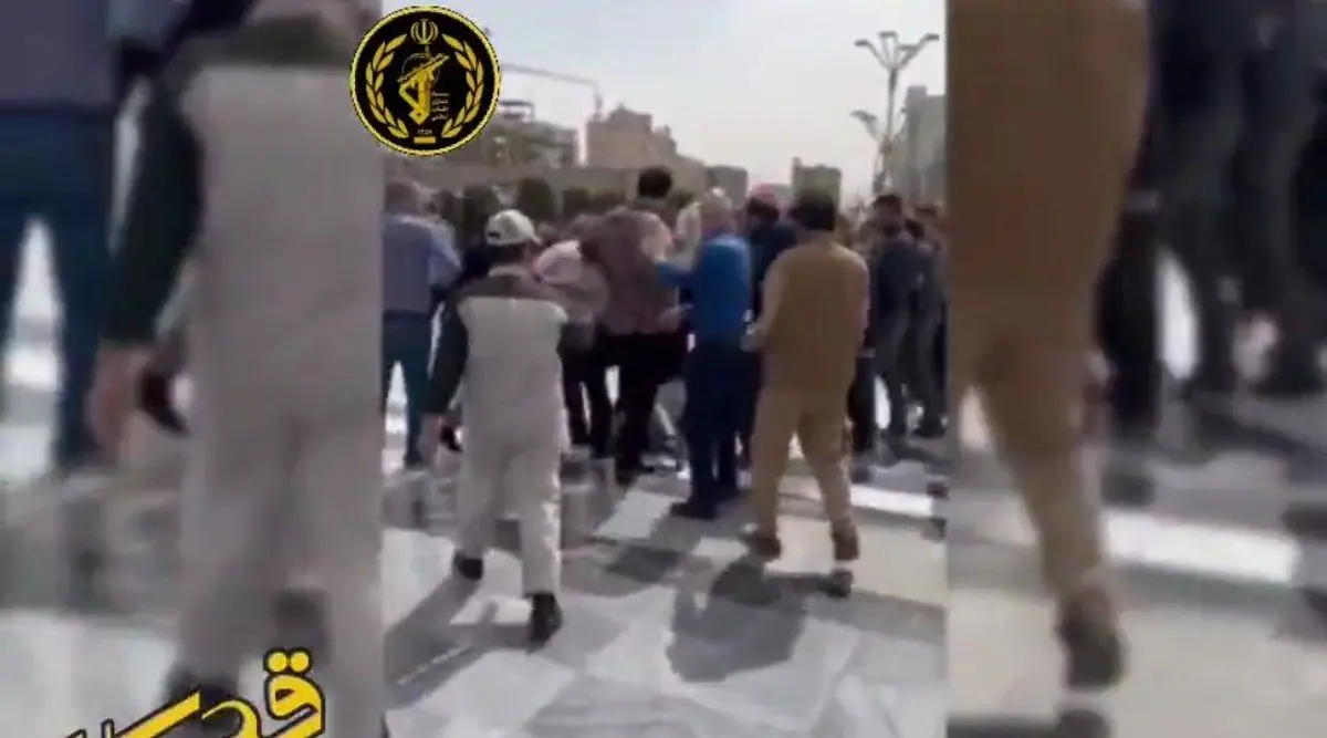 ویدئوی دیگری از لحظه دستگیری ضارب در حرم رضوی+ویدئو 