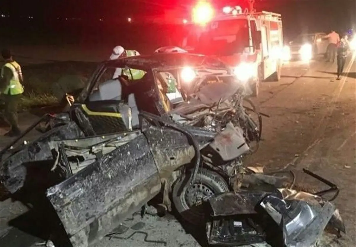تصادف خونین در بندر خمیر | 8 عضو خانواده در دم جان دادند + تصویر تلخ از حادثه