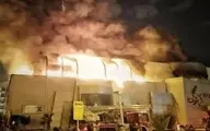 آتش سوزی دریک مجتمع تجاری در شرق تهران