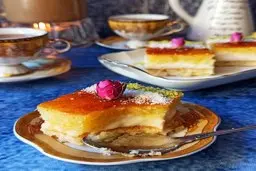 برای دسر افطاریات کیک بسبوسه کرمدار درست کن | طرز تهی کیک بسبوسه کرمدار +ویدیو