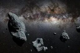 عبور یک سیارک از نزدیکی زمین
