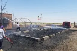 تخریب عمدی اثر گردشگری در دشت آزادگان با آتش