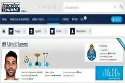 عجیب اما واقعی؛ ارزش طارمی بیشتر از پرسپولیس و استقلال!