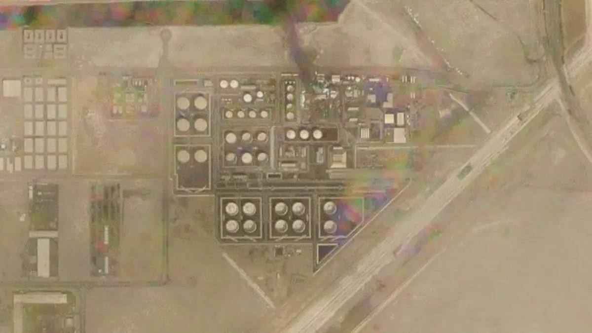 تصاویر ماهواره‌ای از حمله به تاسیسات نفتی امارات+ویدئو