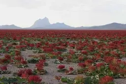 زیبایی‌های خیره‌کننده دشت ریواس | عمرا اگه تا حالا دشت پر از گل ریواس دیده باشید +ویدئو