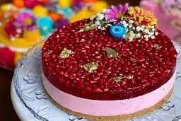 طرز تهیه چیزکیک انار | الان که فصله اناره این چیزکیکو درست کن و لذت ببر +ویدئو