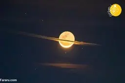 ماه شبیه زحل شد! 