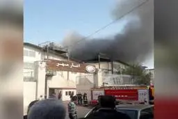 آتش‌سوزی هولناک پشت حرم رضوی با تلاش آتش‌نشانان مهار شد +فیلم