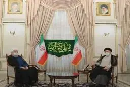 تصاویر جالب از دیدار روحانی با رئیسی| روحانی به رئیسی چه گفت؟+عکس