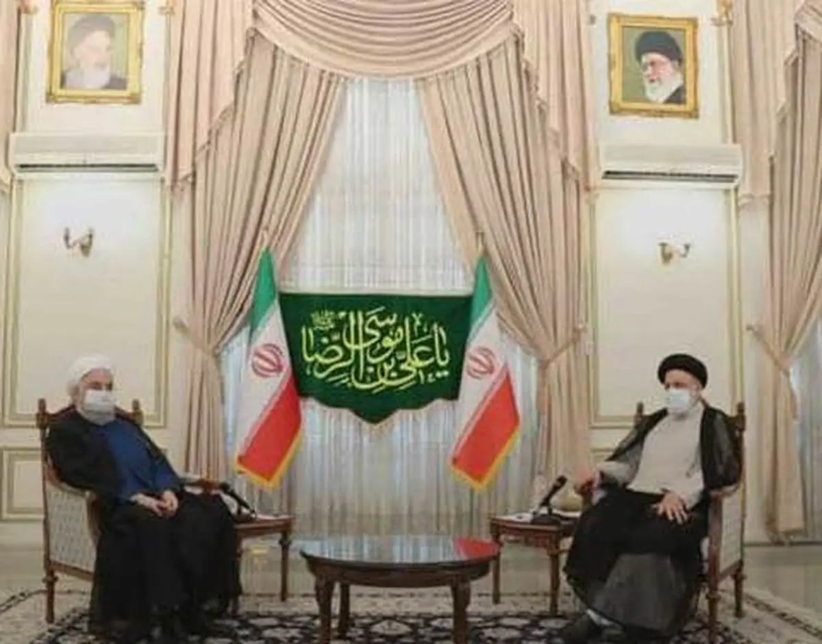 تصاویر جالب از دیدار روحانی با رئیسی| روحانی به رئیسی چه گفت؟+عکس