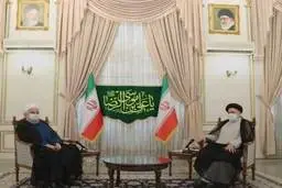 تصاویر جالب از دیدار روحانی با رئیسی| روحانی به رئیسی چه گفت؟+عکس