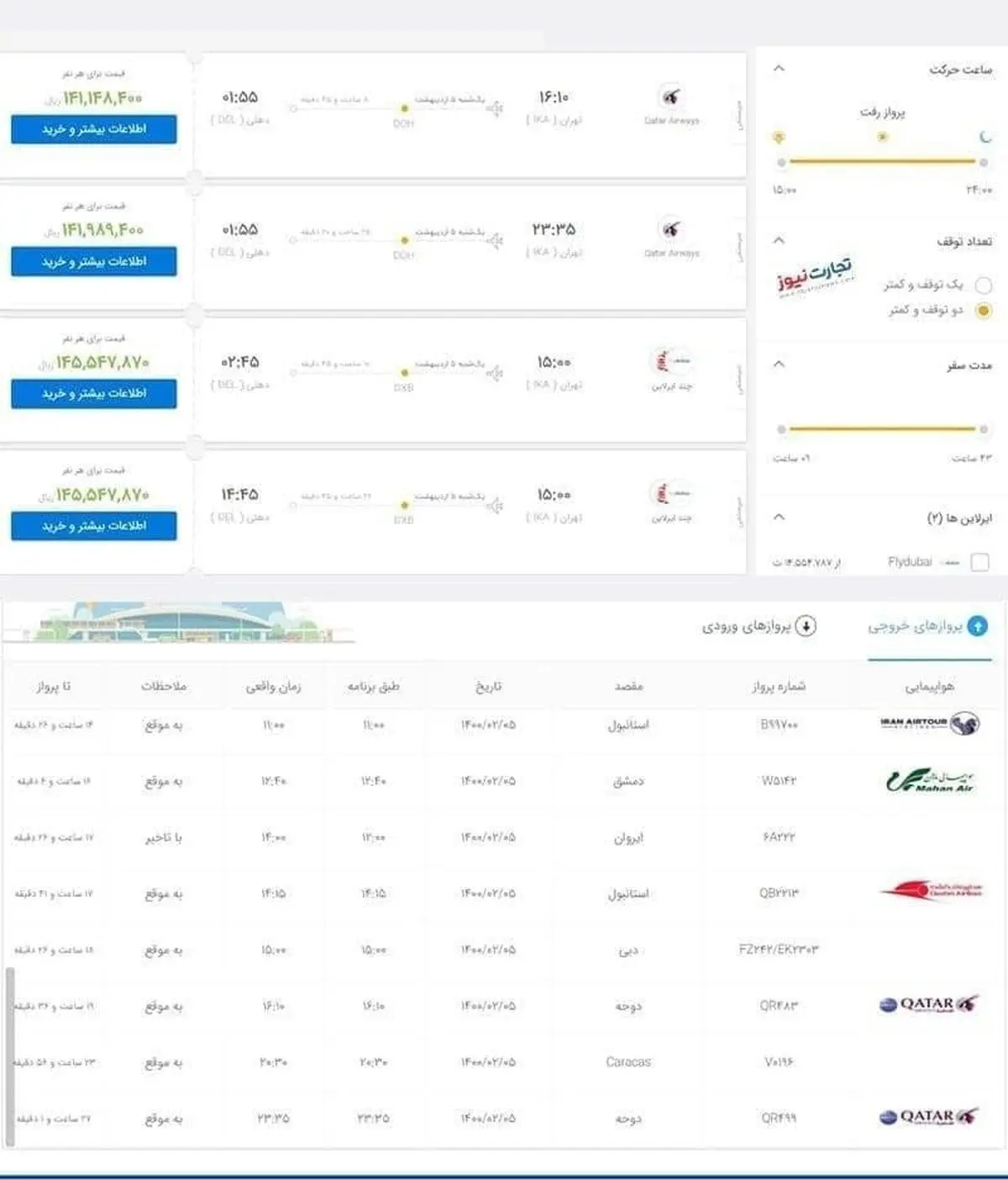 پرواز به هند همچنان برقرار است!