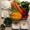 طرز تهیه دیب سبزیجات | سالاد فلفل دلمه‌ای رنگی با پنیر و ذرت