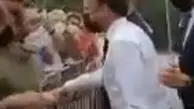 سیلی خوردن ماکرون از یک معترض فرانسوی! + ویدئو