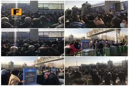 تجمع اهالی تئاتر در مقابل مجلس شورای اسلامی