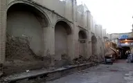فروریختن آوار در بازار تاریخی و کهن اراک/ ۴حجره از بازار تاریخی اراک تخریب شد‌