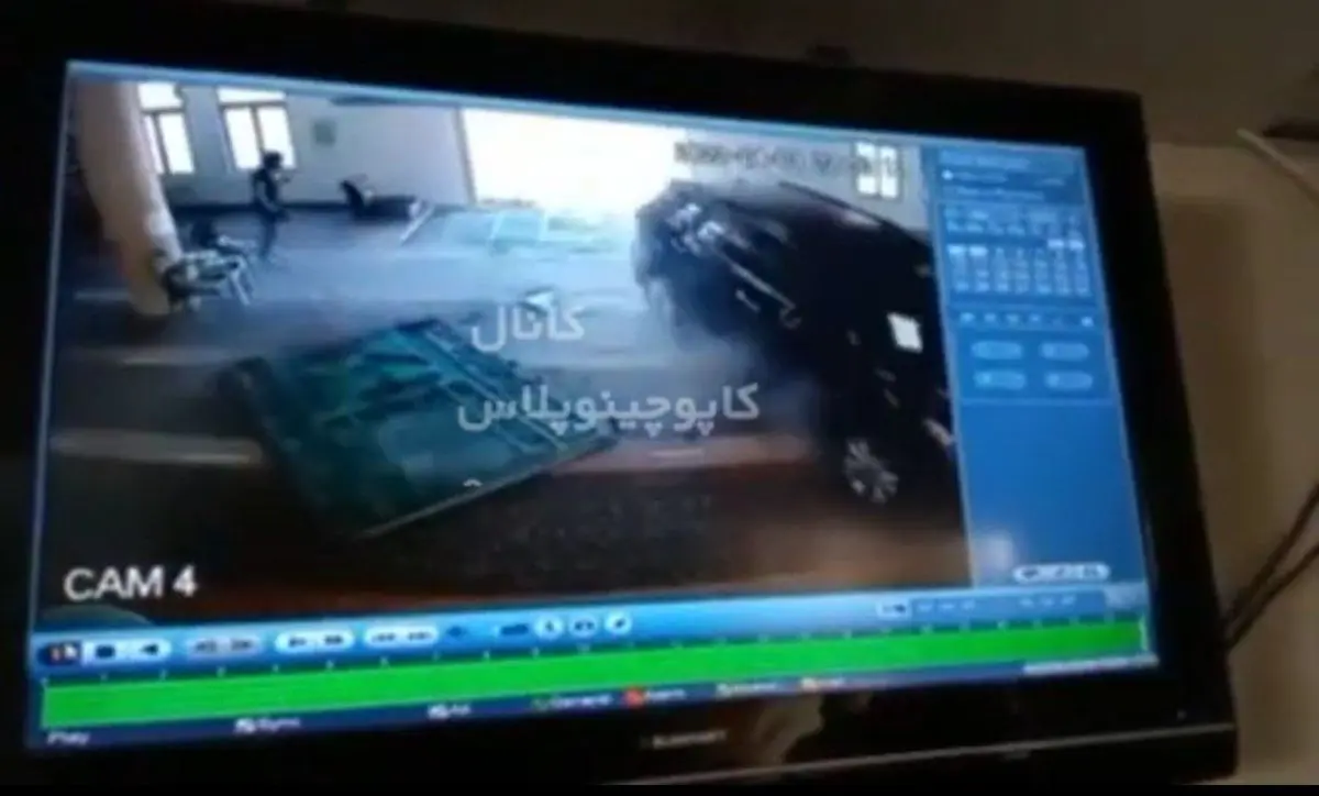 لحظه‌ی مهیب ورود ناگهانی یک خودرو به داخل مسجد+ویدئو 