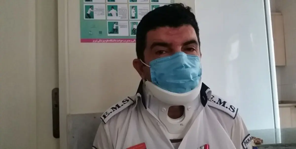 کتک خوردن 2 نفر از اورژانس تبریز به خاطر صدای دنده عقب آمبولانس 