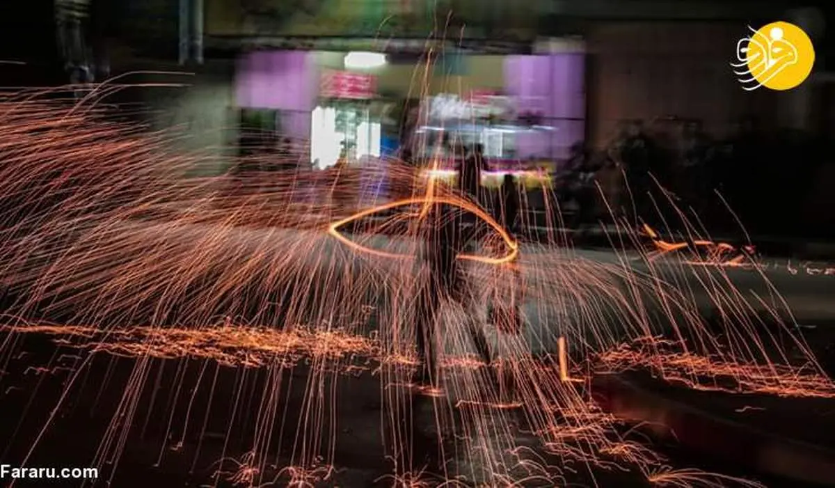 تفریح آتشین جوانان غزه در ماه رمضان 