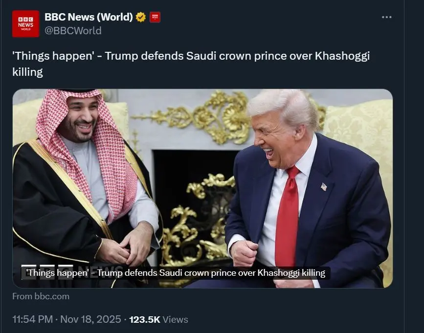 بی‌بی‌سی هم ماجرای بن سلمان و خاشقجی را رها نکرد: «پیش می‌آد»
