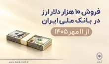 فروش 10 هزار دلار ارز در بانک ملی ایران از 11 مهرماه + شرایط دریافت