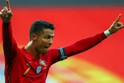 رونالدو به رکورد علی دایی نزدیک‌تر شد