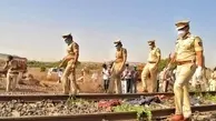 مرگ ۱۷ کارگر  هندی روی ریل قطار 