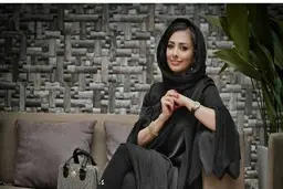 نفیسه روشن در مسیر نجف به کربلا