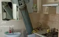 موشک عمل‌نکرده در یک خانه‌ی مسکونی در خارکف+ویدئو