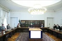 اولین تصویر علی لاریجانی پس از ابتلا به کرونا | حضور در کنار روحانی و رییسی