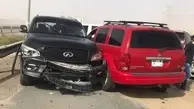 تصادف زنجیره‌ای خودروهای لوکس در دبی به علت مه گرفتگی