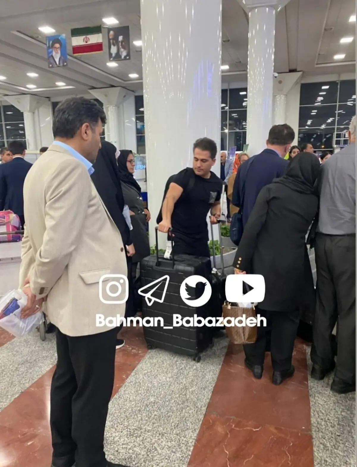 احمد سعیدی خواننده پاپ وارد ایران شد