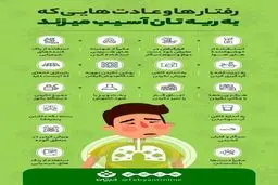 عادت‌هایی که به ریه‌تان آسیب می‌زند