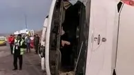 جزییات واژگونی اتوبوس مسافربری در خوزستان | ۲نفر کشته و ۲۲ نفر زخمی شدند