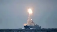 لحظه برخورد موشک اوکراینی‌ها به بزرگترین کشتی جنگی روسیه +ویدئو