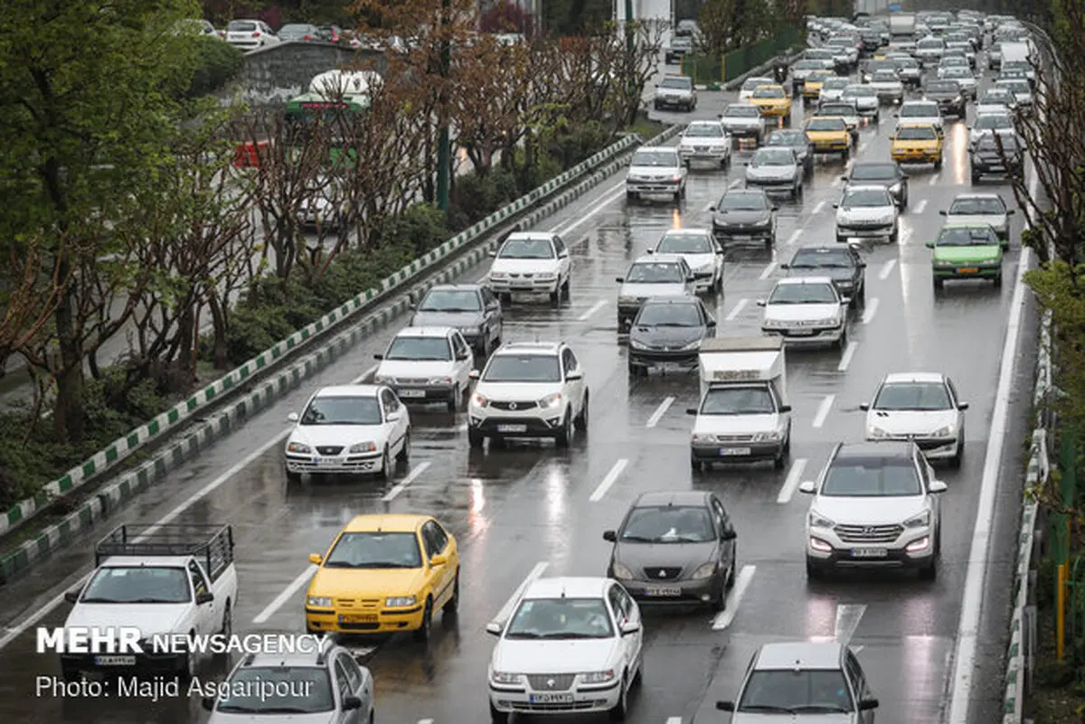 افزایش ۷۰ درصدی ترافیک تهران نسبت به روزهای عادی
