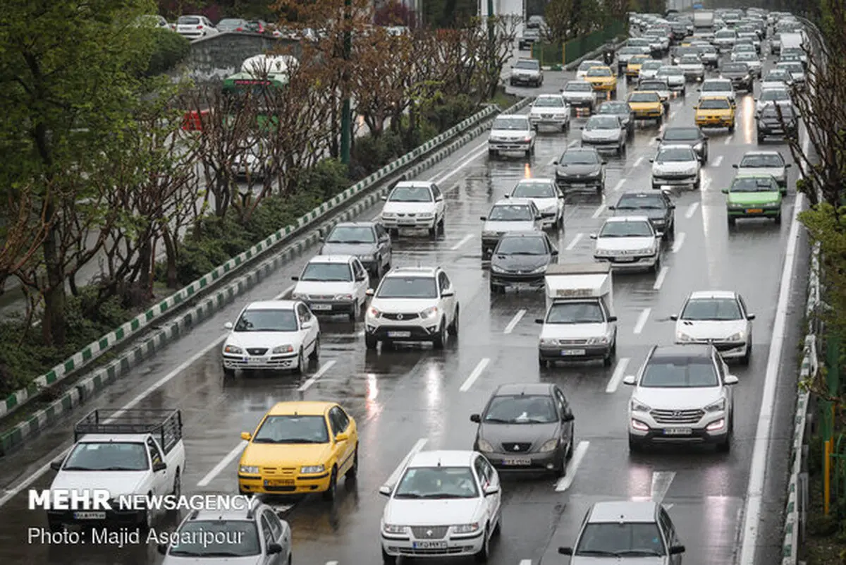 افزایش ۷۰ درصدی ترافیک تهران نسبت به روزهای عادی