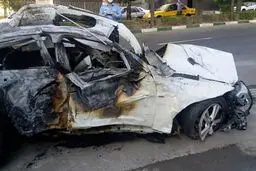 تصاویر دلخراش از تصادف مرگبار 